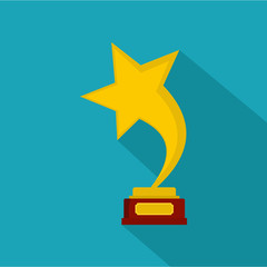 Wall Mural - Star award icon vector flat