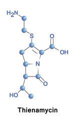 Wall Mural - Thienamycin Thienpenem antibiotics