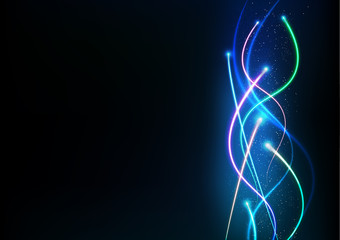 Poster - vector background abstract technology communication data science