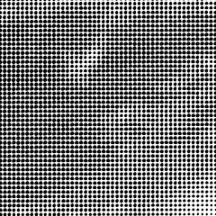 Fototapete - Vector abstract dotted background. Black and white halftone effect vector illustration.
