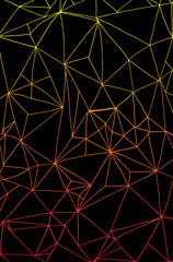 Bright abstract hand drawing internet cobweb background, many tr