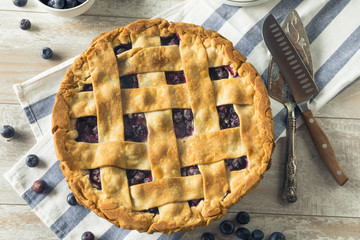 Canvas Print - Sweet Homemade Blueberry Pie