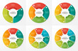 © rikkyal - Vector circle chart infographic templates for presentations, adv