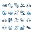 Money Transaction Icons - Blue Version