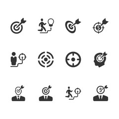 Wall Mural - Business Target Icons