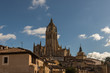 Partial view of the old town of Segovia. Spain.