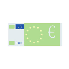 Wall Mural - Euro banknote design flat cartoon