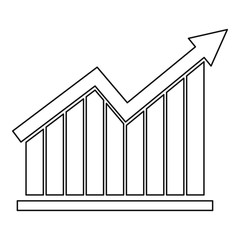 Poster - best graph icon vector thin line