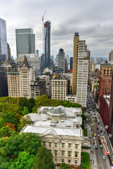 Poster - New York City Downtown Skyline