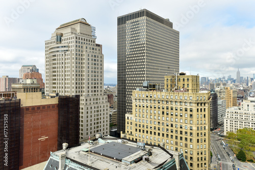 Plakat Panoramę Nowego Jorku Downtown