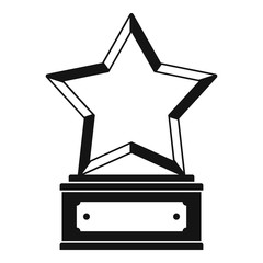 Poster - Star award icon vector simple