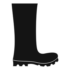 Poster - rubber boots icon vector simple