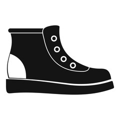 Poster - hiking boots icon vector simple