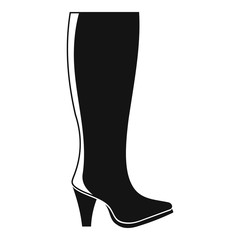 Poster - woman boots icon vector simple