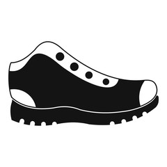 Poster - hiking boots icon vector simple