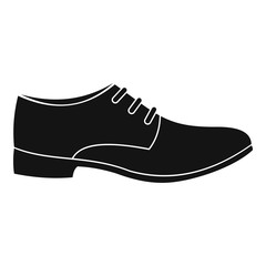 Poster - men shoe icon vector simple
