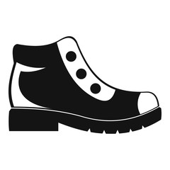Poster - hiking boots icon vector simple