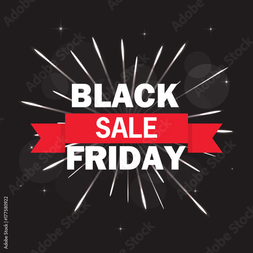 Black Friday Discount Sale Poster A Concept Of Design Of A Banner