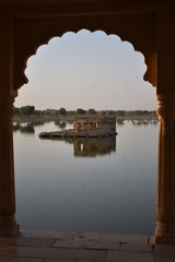 Poster - historical monument gadisar lake jaisalmer rajasthan india