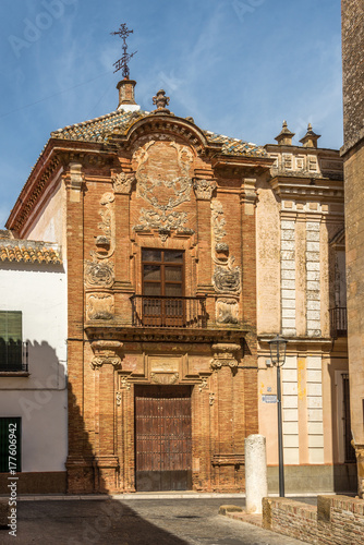 View at the facade of Aguilar palace in Carmona, Spain Poster