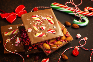 Canvas Print - Christmas chocolate bark