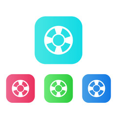 Sticker - Four Colors - Flat App Icons