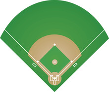 Baseball Field. Vector Illustration