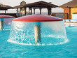Fountain in the form of a mushroom in children's pool