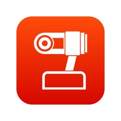 Poster - Webcam icon digital red
