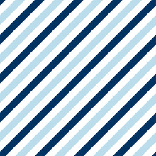 Simple Seamless Pattern With Blue Stripes. Naive Geometry Line Motif