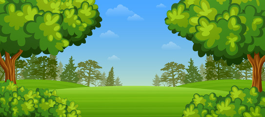 Beautiful summer landscape