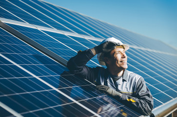 Wall Mural - solar power station
