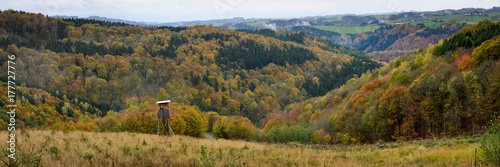 Plakat Jesienna panorama z Jägerhochstand