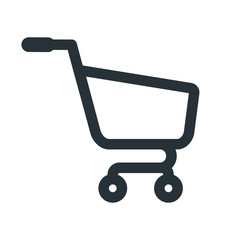 Wall Mural - shopping cart icon