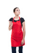 © Catalin Pop - Beautiful young employee showing rejection gesture