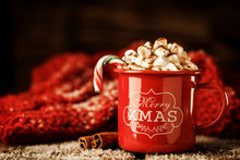 Sweet Coffee With Christmas Dessert