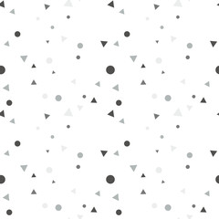 Poster - Party celebration confetti triangles pattern.