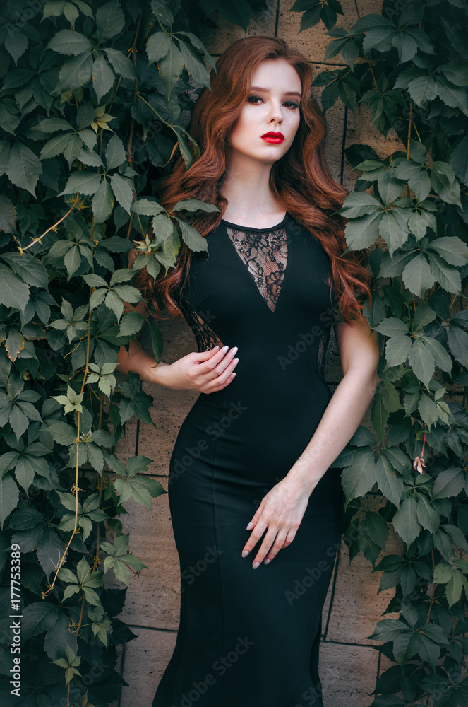 open lace back dress Bee J Stanley LuXee ~ The Red Goddess Floral Headdress – Blutterfly Baby  Boutique Couture main image 1