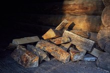 Wood Pile Closeup