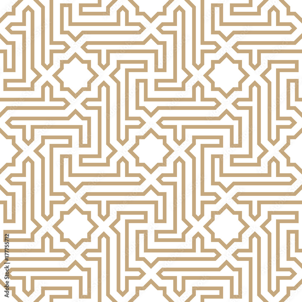 arabic geometric seamless ornament pattern Stock Vector | Adobe Stock