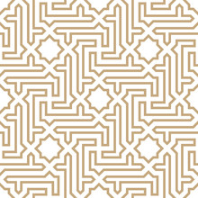 Arabic Geometric Seamless Ornament Pattern