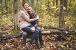 © Louis-Paul Photo - Young couple in love in a park on a autumn day