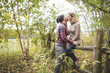 © Louis-Paul Photo - Young couple in love in a park on a autumn day