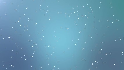 Poster - Business background. White dots move in different directions on a blue background. seamless loop.