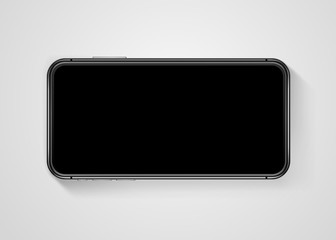 Poster - Modern frameless smartphone vector mockup