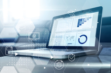 Cyber security, laptop, system