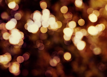 Christmas Background With Light Spots And Bokeh
