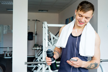 Wall Mural - Man at a gym