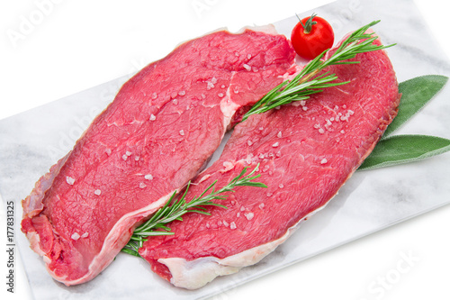 Zdjęcie XXL surowe mięso stek