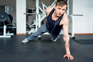 Wall Mural - Man at a gym